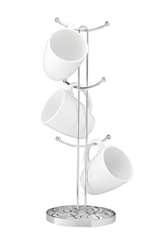 Saganizer Chrome Mug Tree Mug Holder use for Coffee Mug Tree or Any Mug Rack