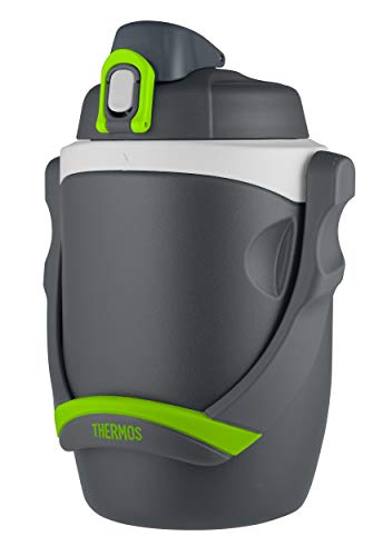 Image of THERMOS Foam Insulated Hydration Bottle 64 Ounce | BPA-Free | Push-Button Lid | Flip-Up Spout | Charcoal, Pack of 4