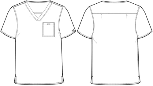 Image of Med Couture Rothwear Touch Scrub Top for Men V-Neck 1 Pocket