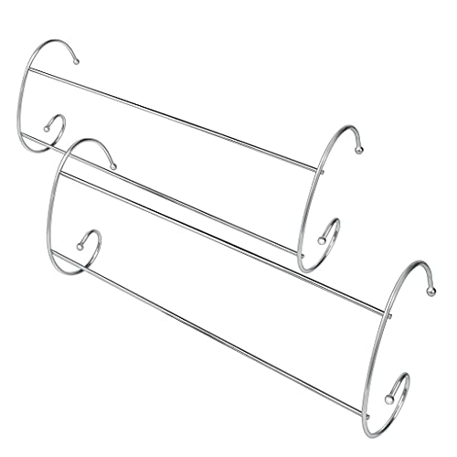 Taylor & Brown Set of 2 Chrome Twin Radiator Heater Indoor Clothes Airer Dryer Laundry Towel Rail Rack Hanger Holder Horse Stand Bar Space Saving 2 Pack