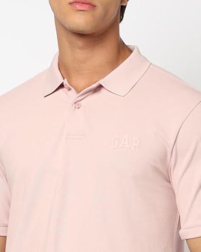 Image of Gap Men Solid Slim Fit Polo Neck Short Sleeves T-Shirt