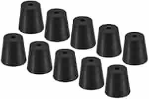 YOKIVE Tappi In Gomma Conici - Resistenza Alta Temperatura, Protezione Fori, 58-68 Mm (Nero) - Foto 9