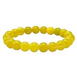 Amazing Gemstone Crystal Bracelet for Women Men's Gifts - Protection Healing Crystal Bracelet - 8mm Gemstone Beaded Stretchable Bracelet Pulseras Para Hombres Mujer Stocking Stuffers Mothers Day Gift (Lemon Jade)