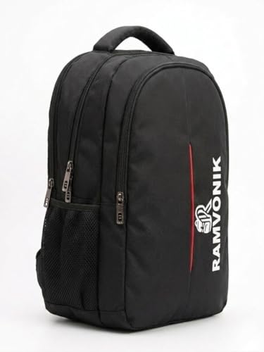 Image of 25L Laptop Backpack for Men & Women, Black, Daily Commute College & Office Bag