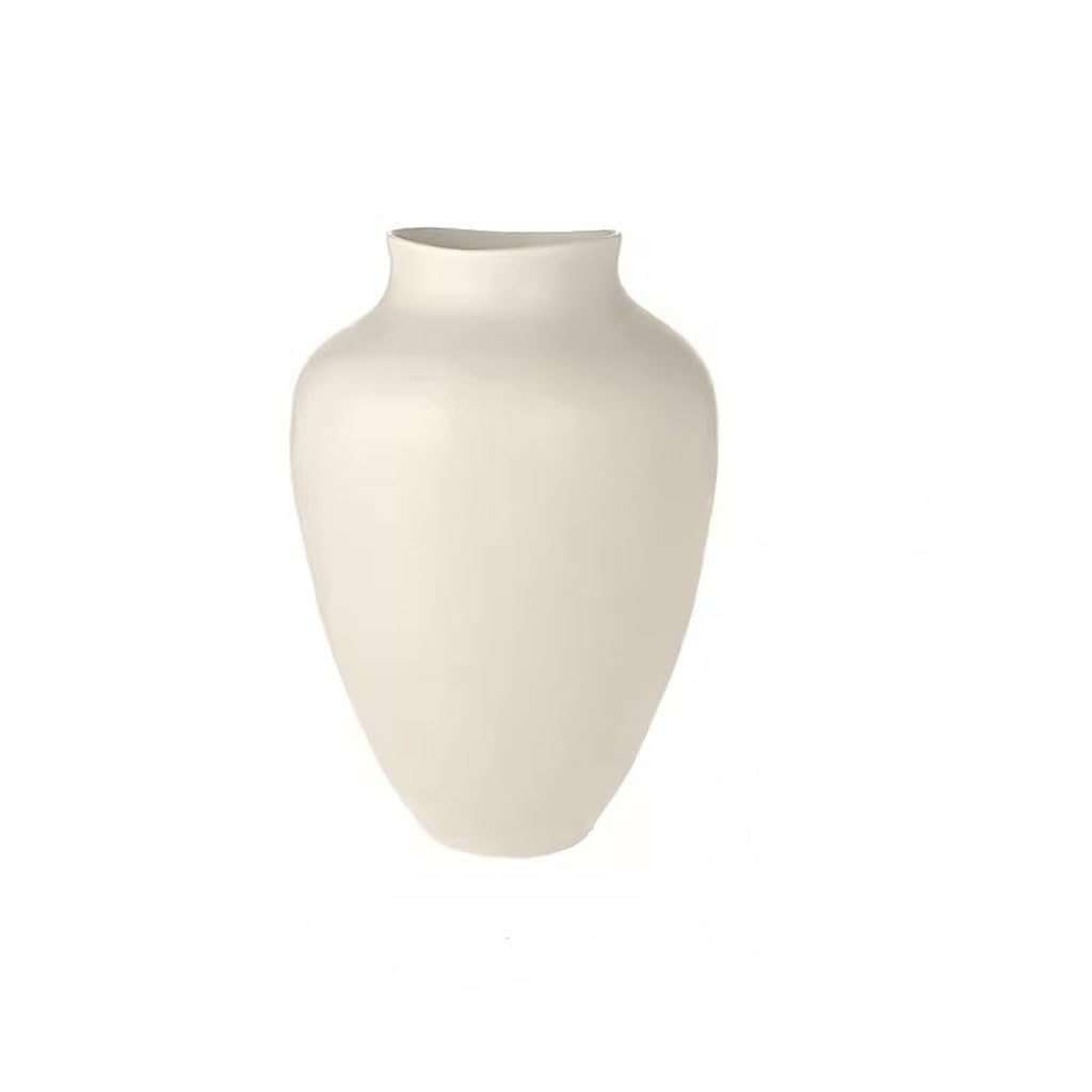 Vase en céramique style japonais hydroponique rétro poterie blanche