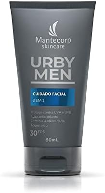Mantecorp Skincare Loção facial 3 em 1 Fps 30 Urby Men 60ml