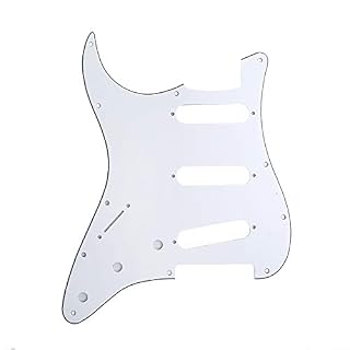 Pickguard pour gaucher Stratocaster américain et mexicain Blanc - Les Beatles, Paul McCartney, John Lennon, RIngo Starr, George Harrison