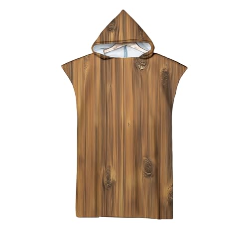 Poncho à capuche séchage rapide et léger pour plage et surf