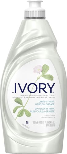 Image of Ivory Ultra Concentrated Dishwashing Liquid Dish Soap, Classic Scent, 24 fl oz (Pack of 5)
