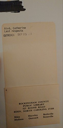 Last Respects [Large Print] 0708911803 Book Cover