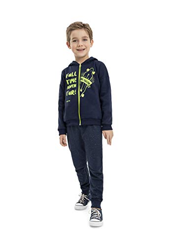 Conjunto Jaqueta e Calça Infantil Quimby Meninos, Azul, 14