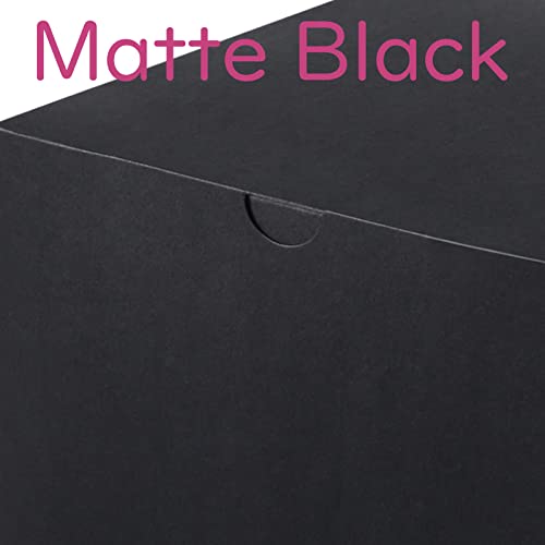 Boîtes cadeaux noir mat de 7,6 cm lot de 50 pièces cubiques