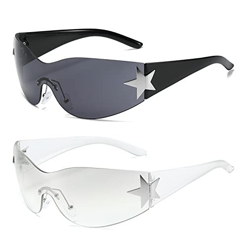 YAMEIZE Sonnenbrille Herzform Damen Herren - UV400 Schutz Vintage Style Mit Bequemen Nasenpads