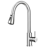 Jlerli Kitchen Faucet with Pull Down Sprayer, 3-Modes Sprayer
