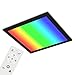 Produktbild BRILONER - LED Deckenlampe flach mit Fernbedienung, einstellbar von warmweiß bis kaltweiß, buntes RGB Licht, Lampe, Deckenleuchte, Wohnzimmerlampe, LED Panel, 29,6x29,6x5,8 cm, Schwarz