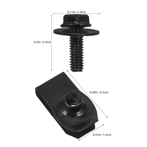 Clips de coche antivibración YARNOW con tornillos de sujeción inoxidables 2