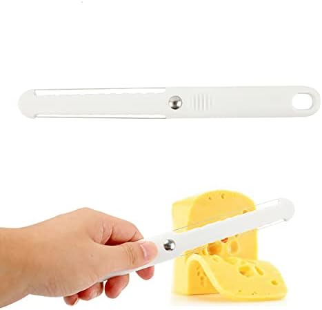 1Pcs Food Grade Stainless Steel Cheese Slicers, Cheese Slicers for Block Cheese, Wired Cheese Cutter Kitchen Gadgets