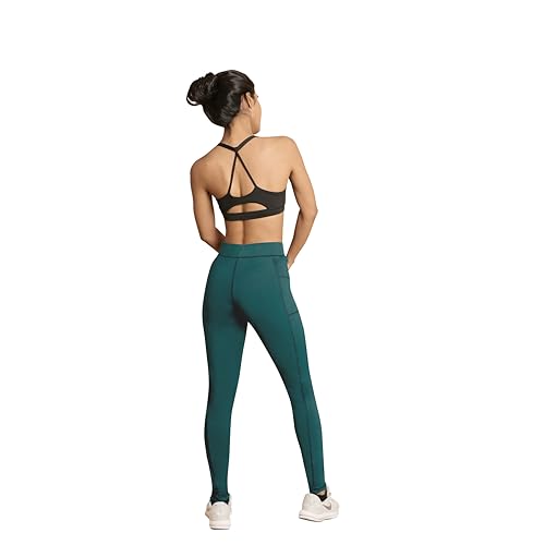 Image of Mehrang Women's Gym Wear Tights | Track Pants with Mesh Insert & Side Pockets : Ideal for Active Wear, Yoga & Workout | Stretchable Gym Pants for Women & Tights for Women