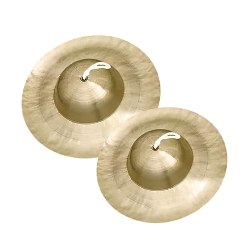 Hat Cymbals, Chinese Opera Cymbal, For Opera And Military Drums Performance Copper Hand Cymbals(14 Inch)
