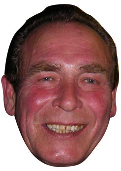 FoxyPrinting Bobby George Lakeside Darts Celebrity Cardboard Party Face Mask Fancy Dress
