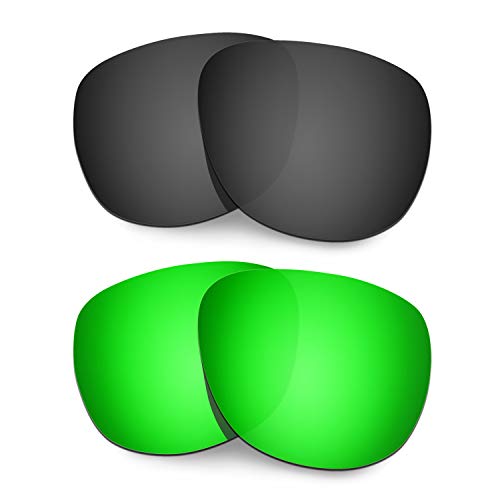 Lentille Oakley Crossrange R Noir Vert rechange pour lunettes