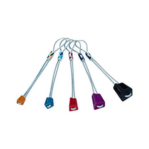 Kouba Vector offset stopper set | trad rock climbing gear | set of 5 offset aluminum nuts Cover