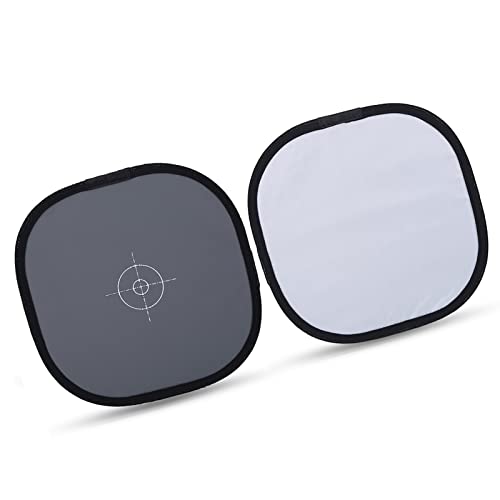 30cm Folding White Balance 18% Gray Reference Reflector Grey Card with Bag Photography Accessory Grey Card Photography