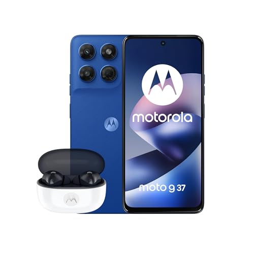 Image of Motorola G37 NAUTICAL BLUE 4GB 128GB with Co2 offset with moto buds 2