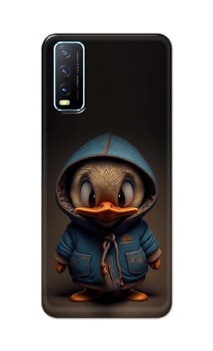 Image of PRINTFIDAA Printed Hard Back Cover Case for Vivo Y20 | Y20 2021 | Y20i | Y20s | Y20G | Y20SG | Y20T | Y12s | Y12G Back Cover (Animated Duck) -112