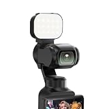 Founist Luce di riempimento magnetica per DJI Osmo Pocket 4, mini luce LED Vlog con 3 temperature di colore e luminosità regolabile per registrazione video e vlogging