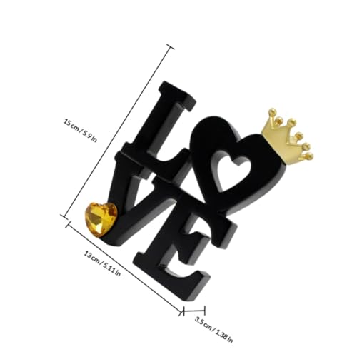 Panneau Déco Centre de Table Lettres Amour Saint-Valentin Rustique