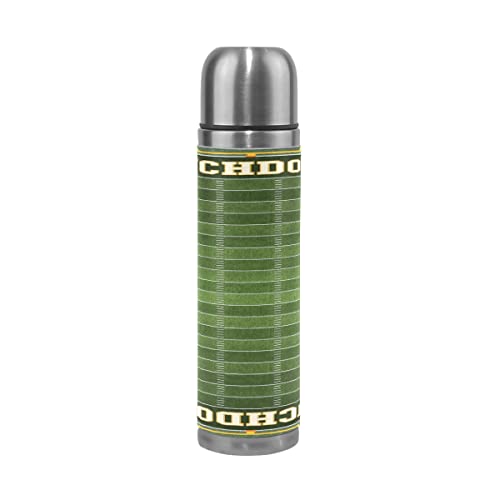 Botella de agua de acero inoxidable de campo de fútbol con aislamiento al vacío Termo de 500 ml de viaje deportivo té…