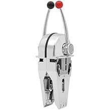 Boat Throttle Top Mount Marine Twin Lever Control, Twin Lever Marine Dual Engine Throttle Control Marine Top Mount for Most Types of Boats Outboard Inboard