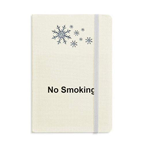 Carnet épais avec flocon de neige et symbole fumage pour notes