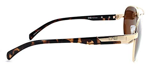 Optic Nerve - 2022 Premium & Affordable Polarized Round Aviator Sunglasses For Women, Cadet Edition With Gold Frame/Brown Lens #TOP3