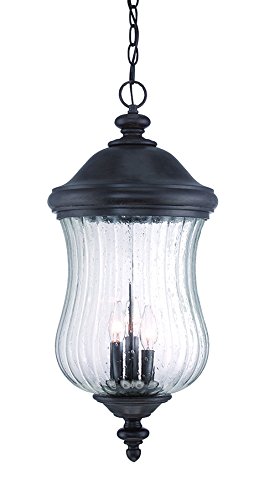 Acclaim 39726Bc Bellagio Collection 3-Light Outdoor Light Fixture Hanging Lantern, Black Coral #TOP15