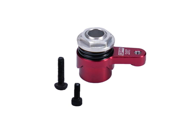 Aluminum 7075 20T Servo Horn with Built-in Spring for Losi 1/18 Mini LMT 4X4 Brushed Monster Truck RTR-LOS01026 Upgrade Parts - Red