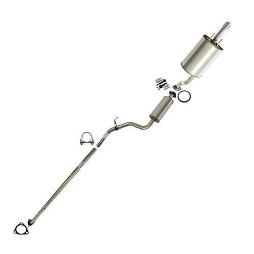 Northeastern Exhaust | Stainless Steel Exhaust Pipe, Resonator & Muffler Exhaust System Kit Compatible for Honda Civic 2012-2015 1.8L | CNG | Free Gaskets, Clamp and Spring Bolt Kit Included