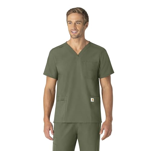 Carhartt Force Essentials Unisex V-Neck 6-Pocket Scrub...