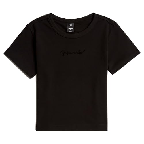 Miniatura 4 de G-Star Para Mujer Top G-Script Baby Brother, Negro Dk Black D26423-C812-6484 , Xs