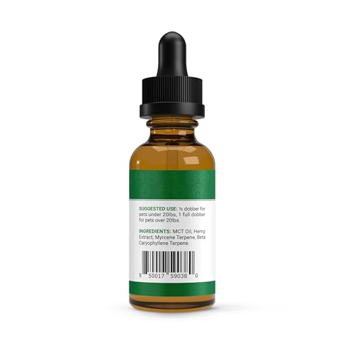 Pet Calming Oil โ Natural Dog Calming Oil for Petsโ Well-being and Comfort โ 900mg Hemp Oil for Pets โ Ideal for Anxious Puppies and Older Dogs โ 1oz โ Single Pack Pet Calming Oil โ Natural Dog Calming Oil for Petsโ Well-being and Comfort โ 900mg Hemp Oil for Pets โ Ideal for Anxious Puppies and Older Dogs โ 1oz โ Single Pack