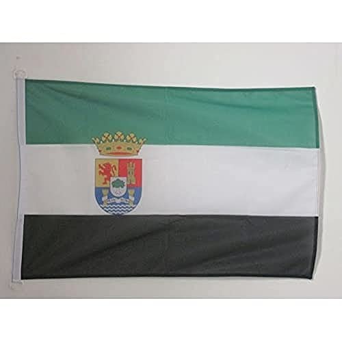 Az Flag Bandiera Navale Estremadura 45X30Cm - Bandiera Maritima Extremadura In Spagna 30 X 45 Cm Speciale Nautismo