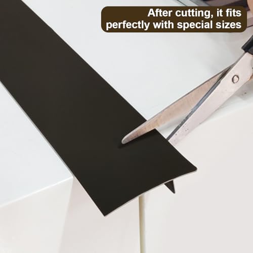 Image of Silicone Kitchen Stove Counter Gap Covers - 21 Inch Gap Filler 2 Pack Black