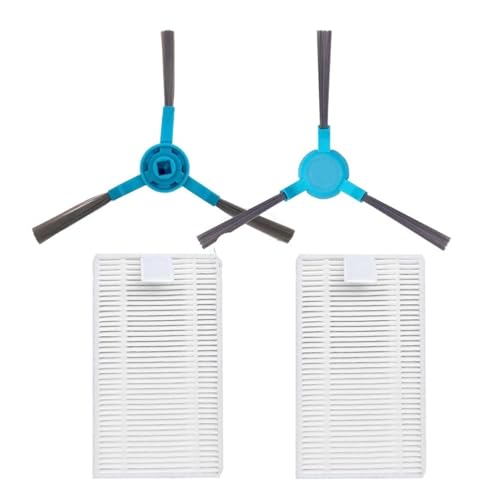 Nilnyvda Pièces de Rechange de Rechange compatibles avec Thomson THVC204BC, Filtre HEPA, Brosse latérale, Accessoires for aspirateur Robot, Kit de...