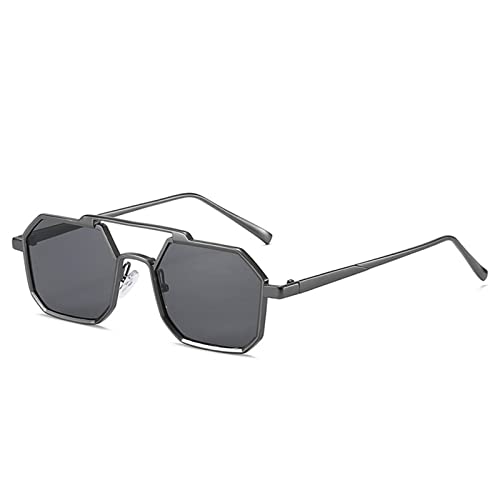 Lunettes de soleil carrées unisexes dotées d'une monture robuste et ergonomique