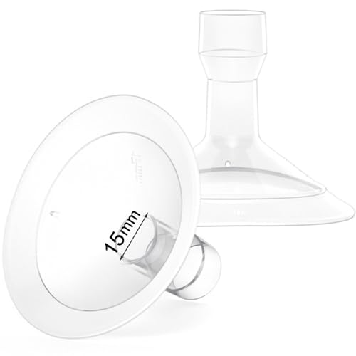 Repuestos 2 Flanges Extractor Leche 15mm Compatibles Medela Lansinoh miniatura 1