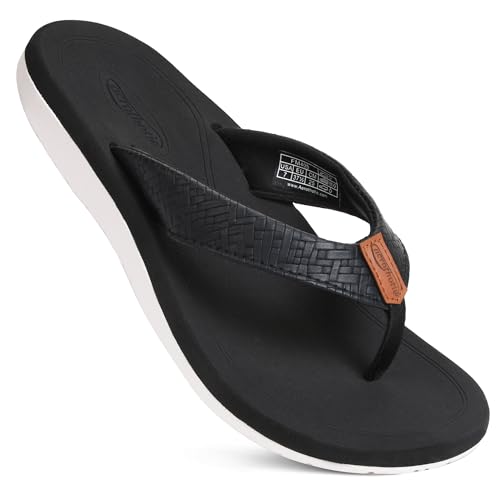 Image of AEROTHOTIC Beach Sandals for Woman Non Slip Flip Flops Quick Dry Slippers