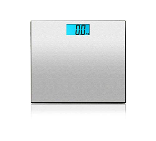 Intelligente Personenwaage Genaue Waage Einfache und stilvolle Waage mit hintergrundbeleuchtetem LCD-Display und maximaler Belastung aus Edelstahl 180