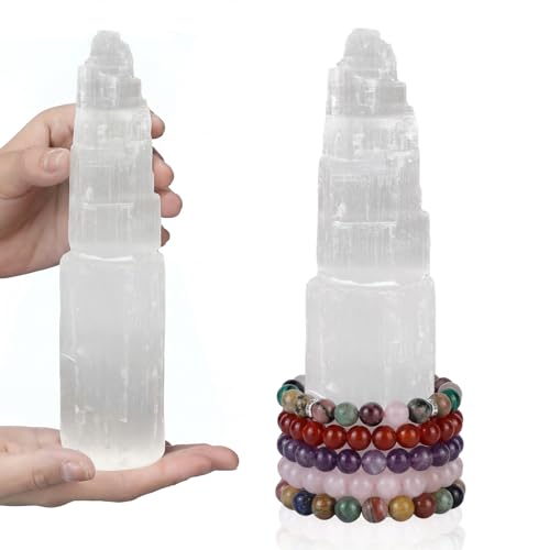 RattanView Large Selenite Tower...
