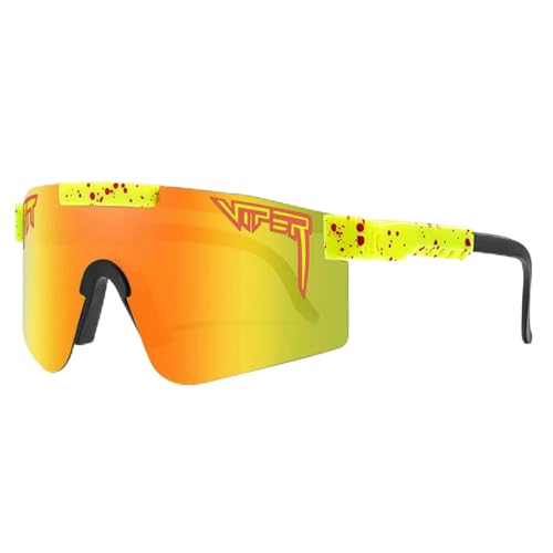 XYNM Sonnenbrille Sport-Sonnenbrille Für Damen Und Herren Uv400-sonnenbrille Blendfrei Pit-Viper-Stil Radfahren Baseball Softball Outdoor-Sonnenbrille